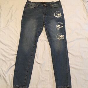 Smoke & Ash Skeleton Print Jeans